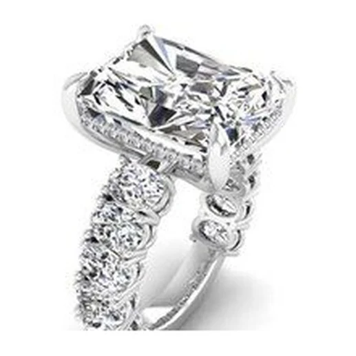 Radiant Engagement Ring · No. 1209 in white gold