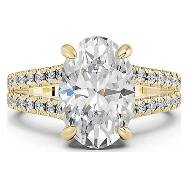 Split-Shank Pavé in yellow gold