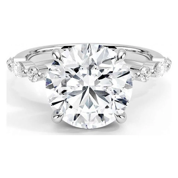 Marquise & Round Side-Stone · No. 1352 in white gold