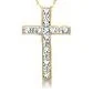 Cross Pendant · 1 CTW in sterling silver, yellow gold plated