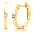 Huggie Hoop Earrings · Gold Plated in sterling silver, yellow gold plated