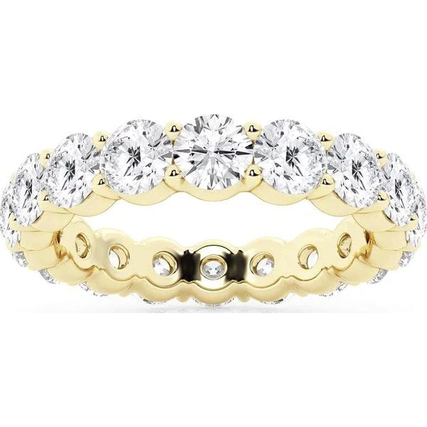 Round Eternity Band in yellow gold