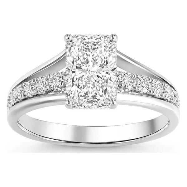 Radiant Engagement Ring · No. 1298 in 14K white gold