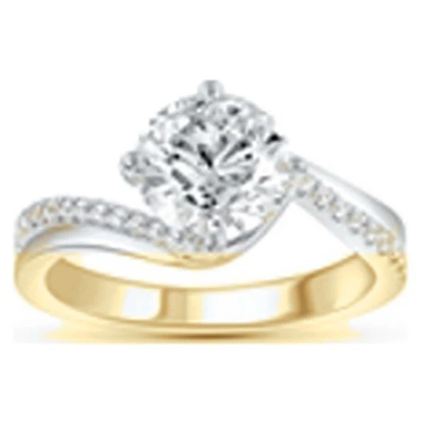 Twist Engagement Ring in yellow gold