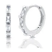 Three-Piece Earring Set in sterling silver