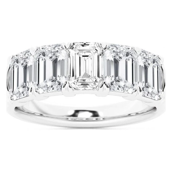 Five-Stone Band · Emerald in white gold