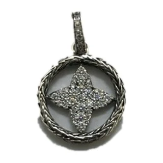 Floating Star Pendant in sterling silver