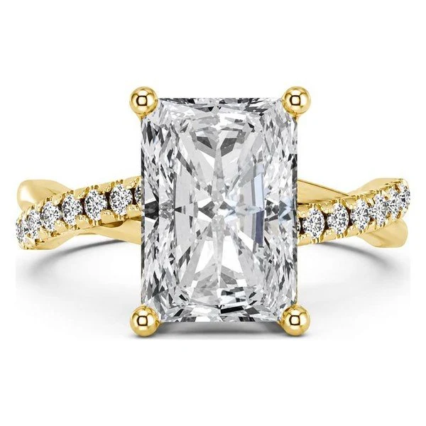 Crossover Pavé · Radiant in yellow gold