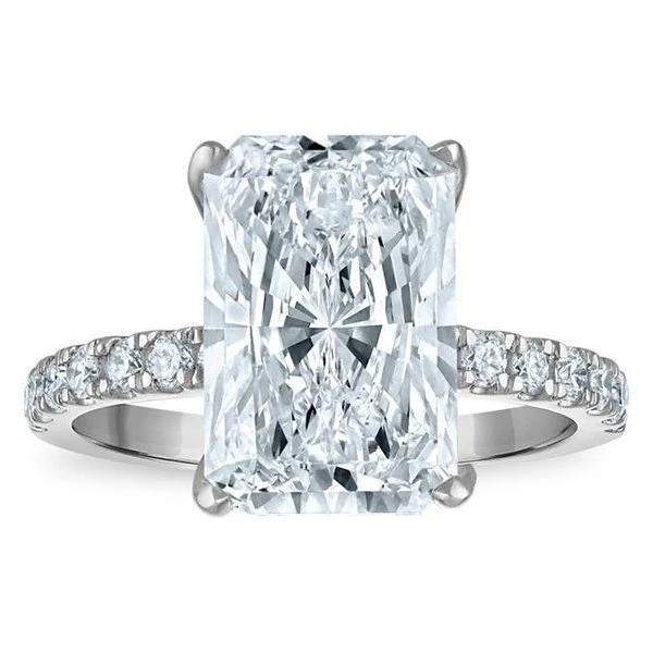 Radiant Engagement Ring · No. 1267 in white gold