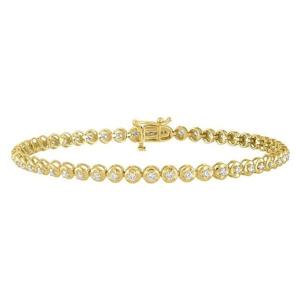 Tennis Bracelet in 10K yellow gold