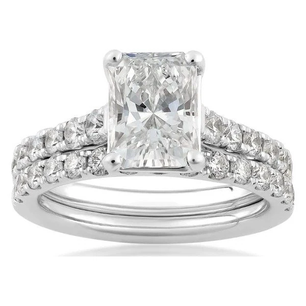 Radiant Engagement Ring · No. 1167 in white gold