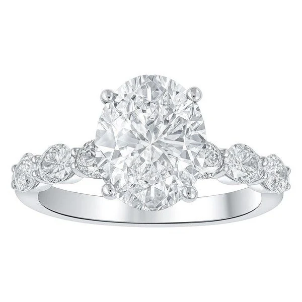 Oval Engagement Ring · No. 1280 in white gold