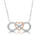 Infinity Heart Necklace · Two-Tone in sterling silver, two-tone