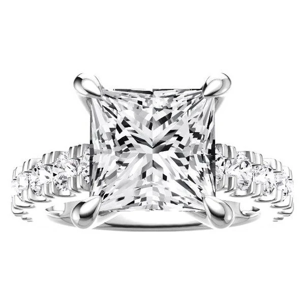Princess Engagement Ring · No. 1206 in white gold