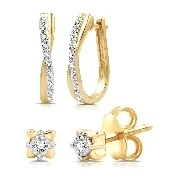 Two-Pair Earring Set · Gold Plated in sterling silver, yellow gold plated