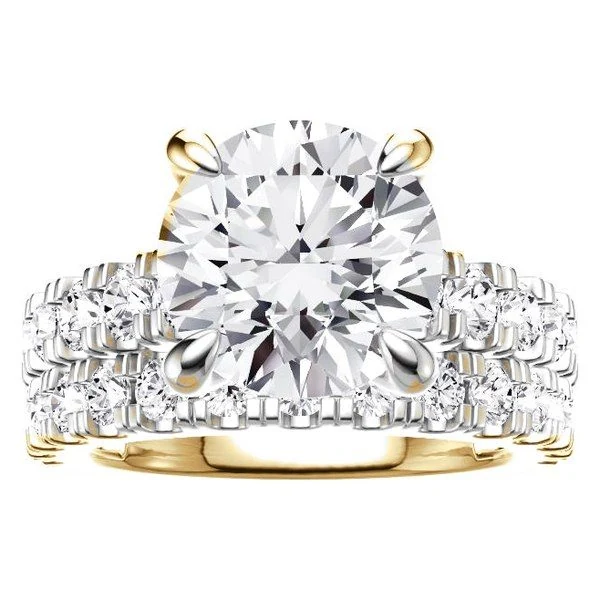 Round Engagement Ring · No. 1202 in yellow gold