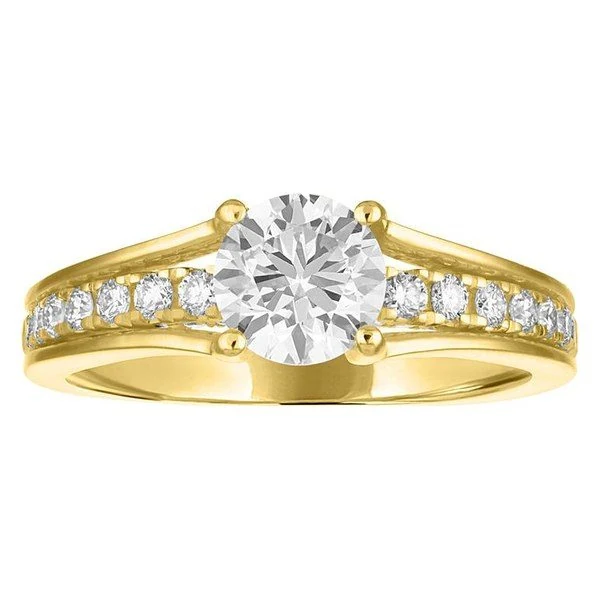 Round Engagement Ring · No. 1312 in yellow gold