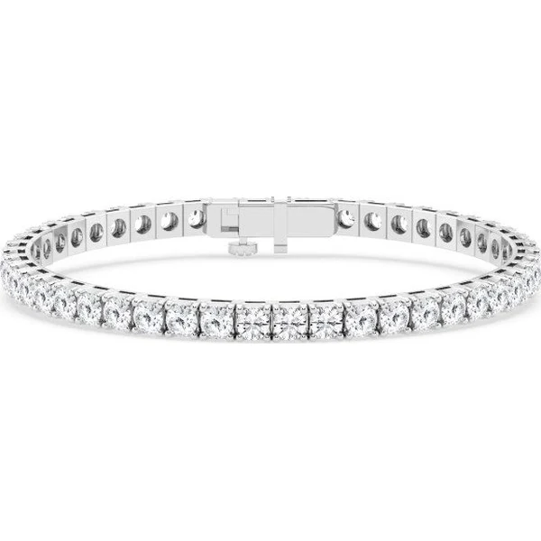 14K Tennis Bracelet in white gold