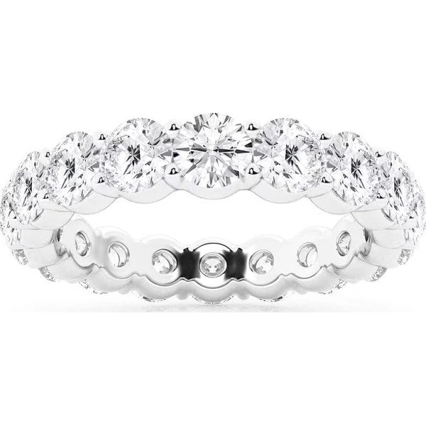 Round Eternity Band in white gold