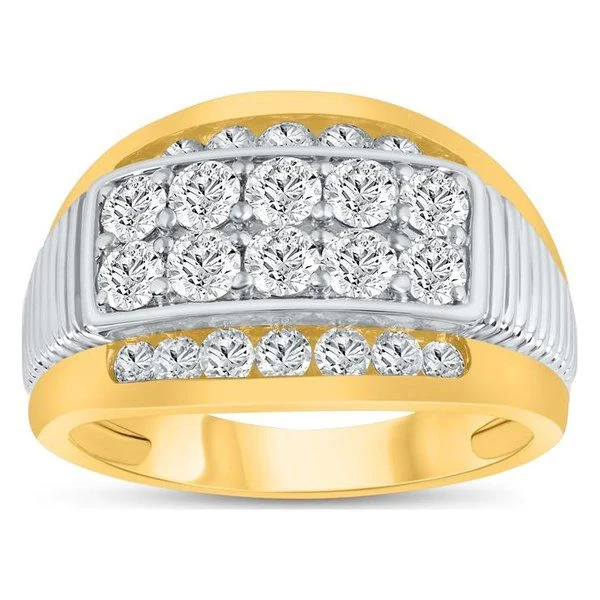 Men's Band · No. 200 in 10K white & yellow gold