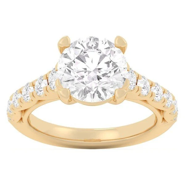 Round Engagement Ring · No. 1226 in yellow gold