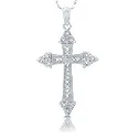 Tri-Side Cross Pendant in sterling silver