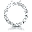 Circle Pendant in sterling silver