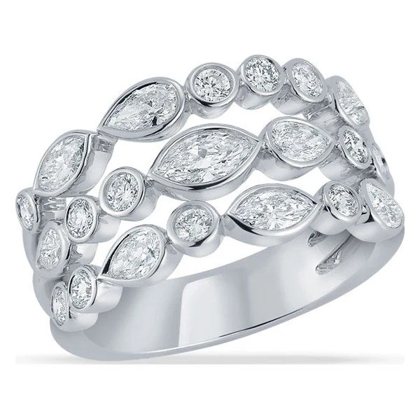 Fashion Ring · 1 3/8 CTW in white gold