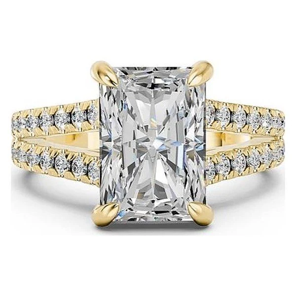 Split-Shank Pavé in yellow gold