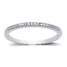 Lab-Grown Diamond-Accent Band · No. 2014 in sterling silver