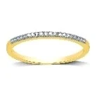 Lab-Grown Diamond-Accent Band · Gold Plated in sterling silver, yellow gold plated