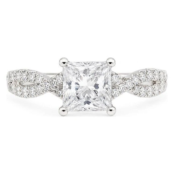 Princess Engagement Ring · No. 1436 in 14K white gold