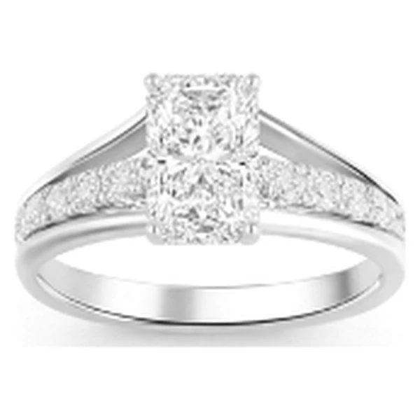 Radiant Engagement Ring · No. 1311 in white gold
