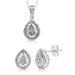 Earring & Pendant Gift Set · No. 2054 in sterling silver