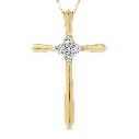 Cross Pendant · Gold Plated · No. 2020 in sterling silver, yellow gold plated