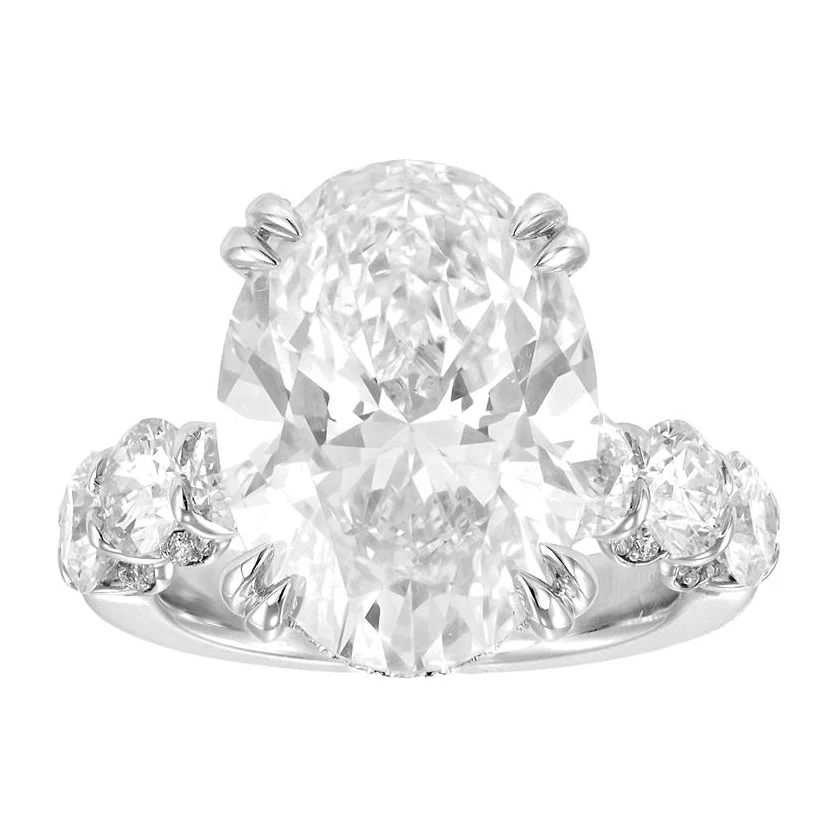 Oval Engagement Ring · No. 1429 in 14K white gold