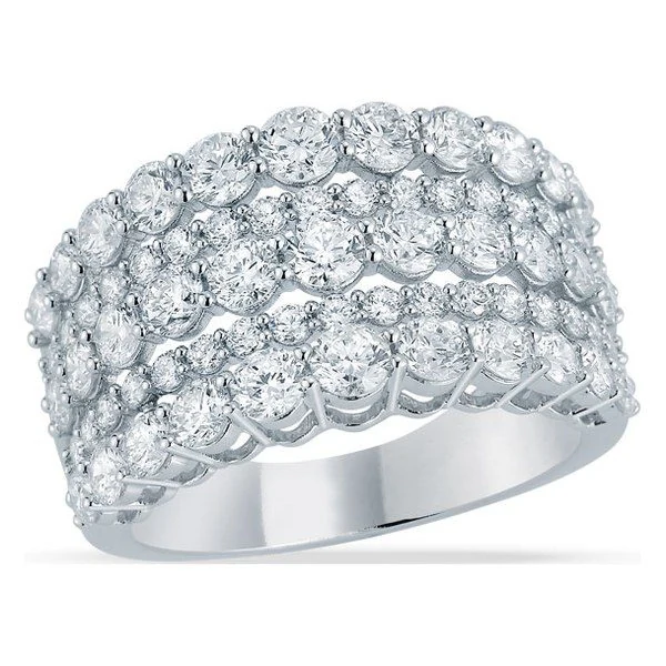 Round Ring · 3 CTW in white gold