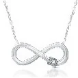 Infinity Pendant in sterling silver