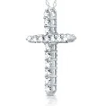 Sparkling Cross Pendant in sterling silver