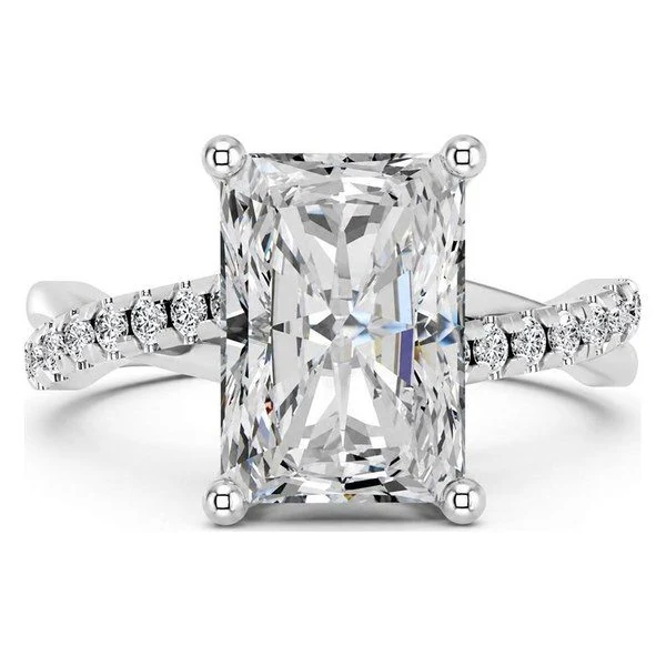 Crossover Pavé · Radiant in white gold